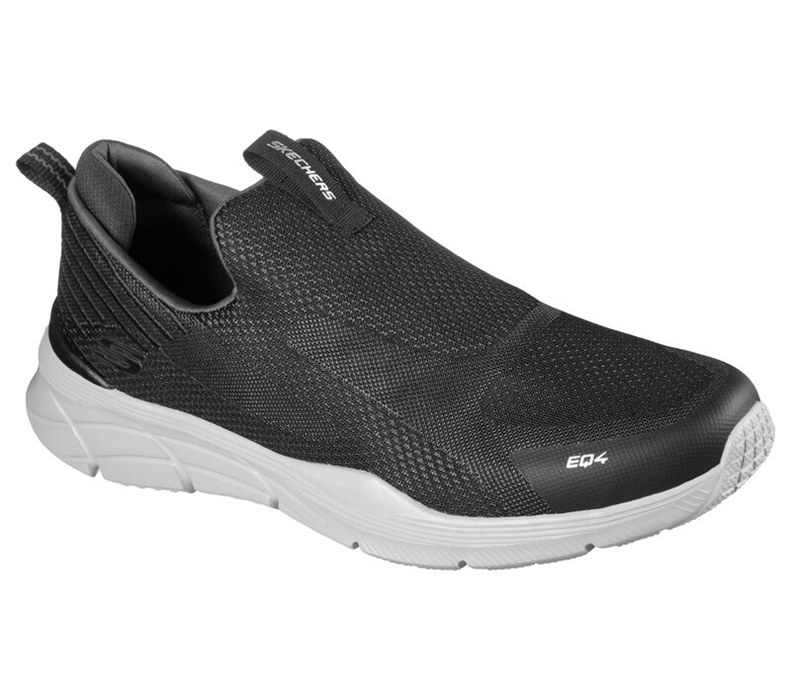 Skechers Herr Svarta/Grå Slip On - Relaxed Fit: Equalizer 4.0 - Baylock - Sverige (UFDML-8950)